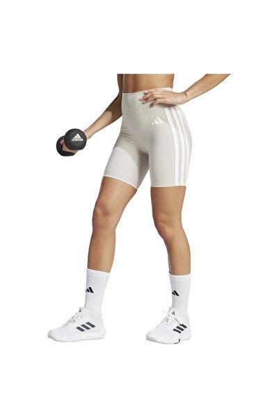 adidas Womens Optime Essentials 3-Stripes Short Leggings XS-13CM