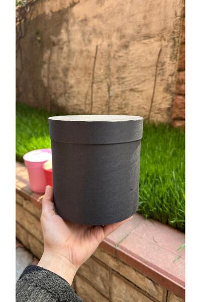 Hanedan HOME Kraft silindir Kutu 15*15cm SİYAH