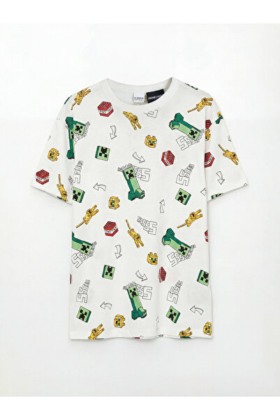 LC Waikiki Tricou de băieți cu imprimeu Minecraft