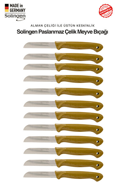 Solingen Profesyonel Gold Meyve Bıçağı Ultra Keskin Paslanmaz Çelik Mutfak Bı...