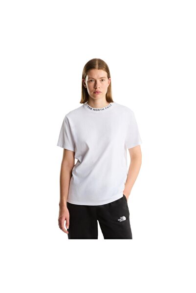THE NORTH FACE F0A8GUSFN41-R W Zumu تي شيرت نسائي مريح بأكمام قصيرة ورسومات ج...