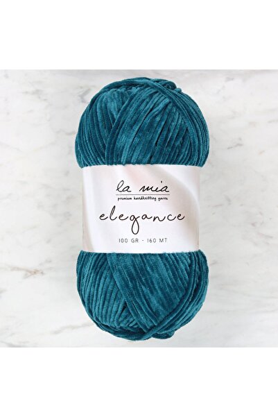 LA MİA YARNS La Mia Elegance Petrol Zeleni Konac za Ručno Pletenje - L918