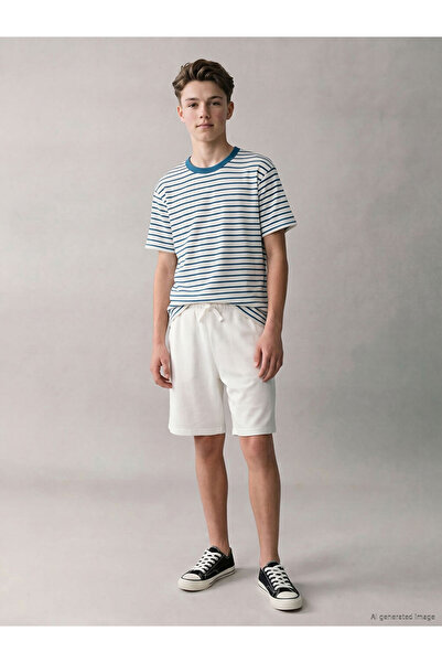 LC Waikiki I Beli Corded Waist Boys' Pique Shorts from Freezen Store