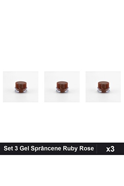 Makeup Set 3 Geluri Sprâncene Ruby Rose Medium, Creion Tuș Sprâncene, Machiaj...