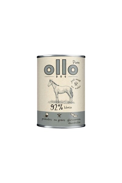 OLLO Pure Horse - hrană umedă pentru câini - 400g