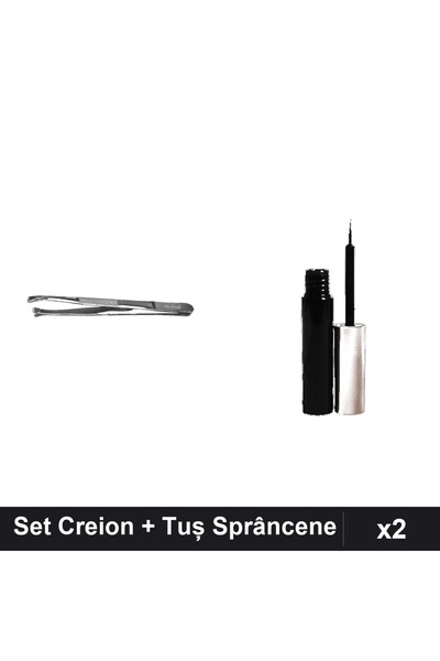 Makeup Set 2 Creion Sprâncene One Group + Tuș Magnetic Negru, Machiaj Profesi...
