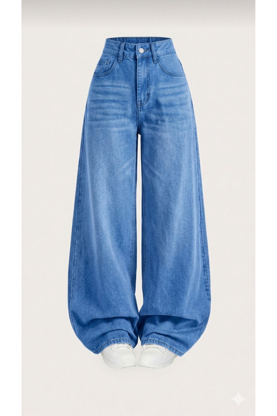 Semesia Loose Fit Baggy Retro Jeans with Casual Pockets
