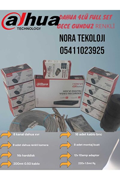 DAHUA 8 Lİ FULL SET