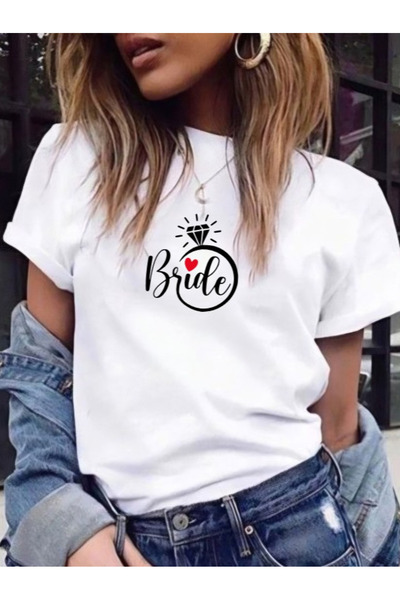 WYOS Tricou alb Bride 1