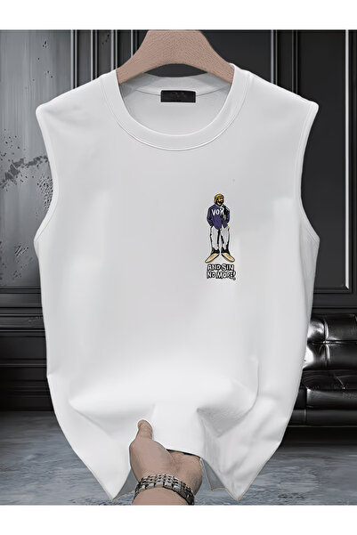 bellanova Men's oversized crew neck sleeveless t-shirt - longline