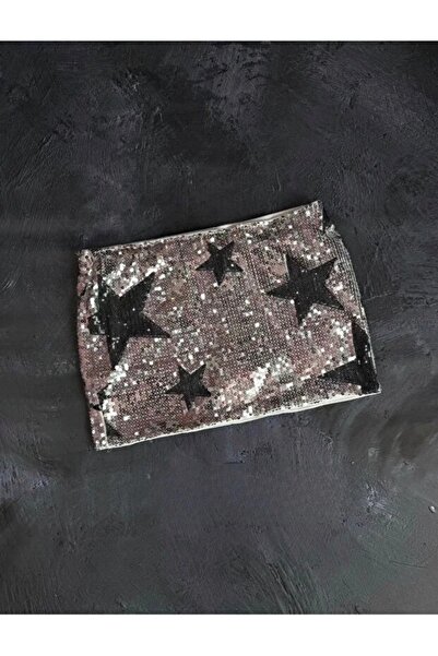 Violon Star Sequin Detailed Short Skirt