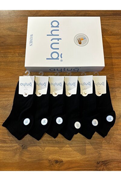 Aytuğ Women's Bamboo Breathable Seamless Comfortable Half-Thigh Socks 6-Pack