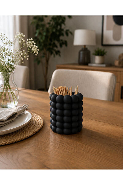 StudioAslanDesign Modern Bubble Tasarımlı Dekoratif Kürdanlık/Bubble Desenli ...