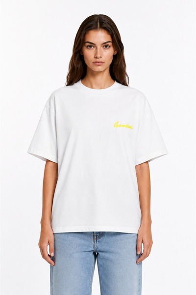 Compostela Unisex Essential New Season Logo Front Printed Oversized Thick Fab...