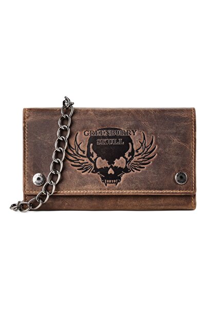 Greenburry Biker Geldbörse RFID Schutz Leder 17 cm