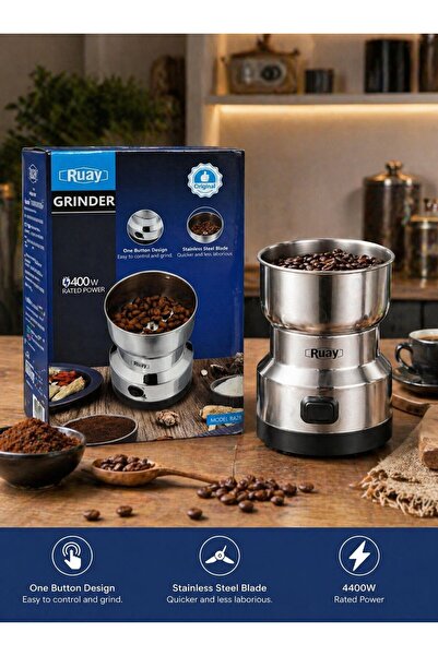 RUAY 400W Electric Coffee Grinder Stainless Steel Coffee Bean Grinder Machine...