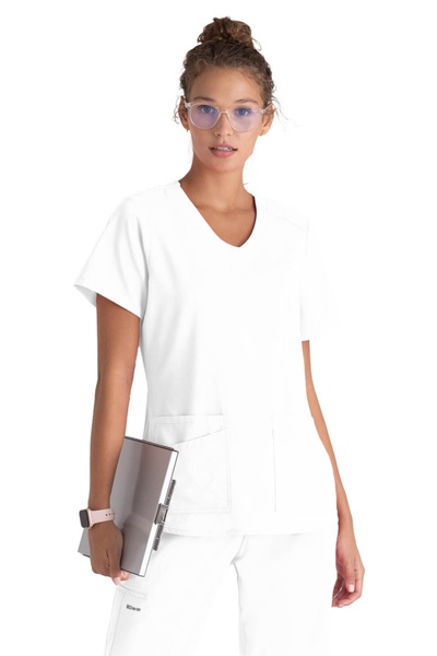 Barco Grey's Anatomy by Emma Halat medical de laborator pentru femei, Alb (GR...