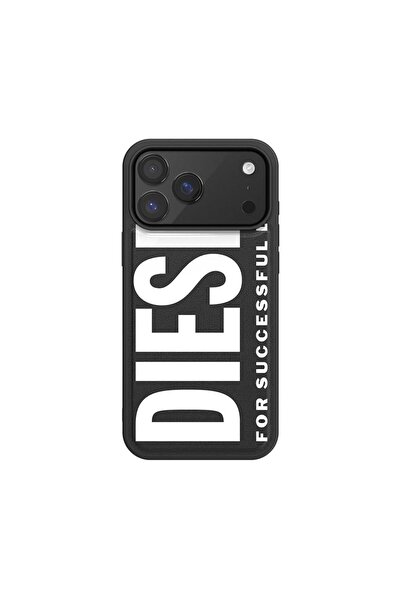 Diesel iPhone 17 Pro Max Uyumlu Magsafe Destekli Core Kalıplı Kılıf - Siyah/B...