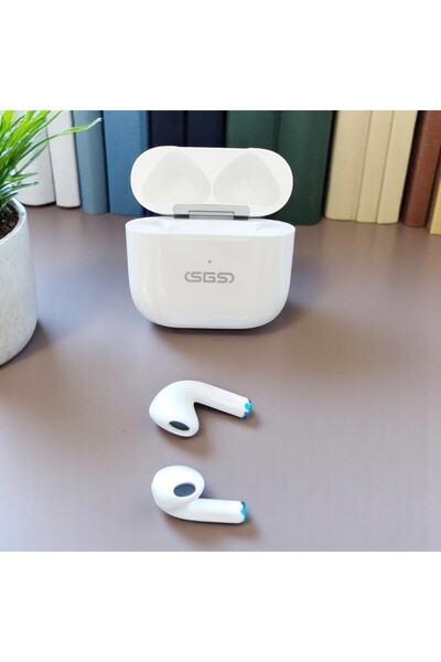 Gtech Casti wireless S26, Bluetooth V5.3, TWS, 200 mAh, call time 3H, Albe