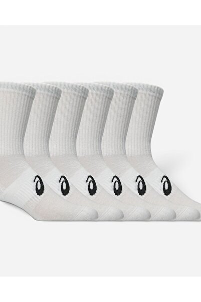 Asics 6 PACK CREW SOCK Beyaz Koşu Çorabı 3033C302-100
