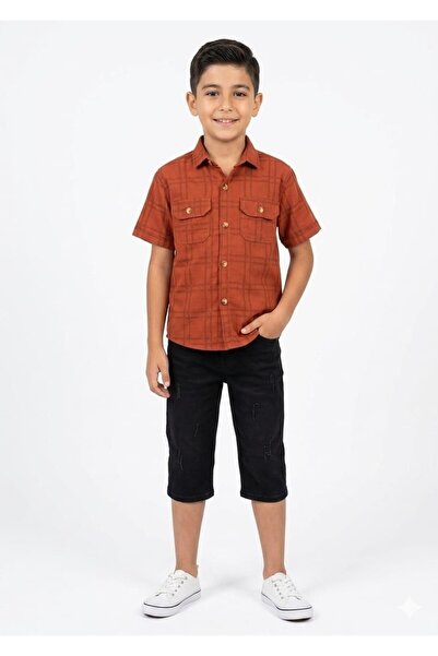 noble baby&kids Premium Series Boys' Checkered Shirt - Ideal for Casual and S...