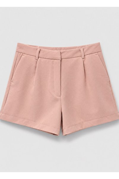BRANDHILLS Pink Color Belt Detailed Shorts