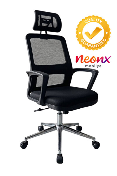 neonx |Beta Çalışma Koltuğu Başlıklı Ofis Koltuğu|Ayarlanabilir Başlık|Ergono...