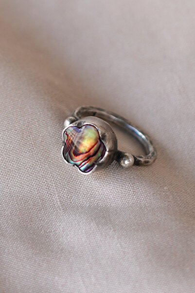 Luna Jewellery Design-Atelier Çiçek Formlu Gümüş Yüzük