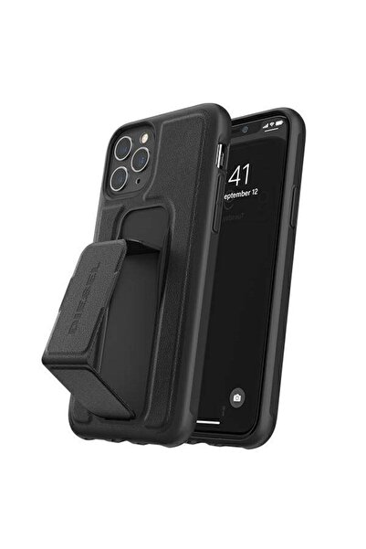 Diesel Husă Grip cu aspect de piele pentru iPhone 12/12 Pro, negru 42534