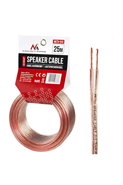 Maclean Cablu difuzor 25m 2*1.5mm²/ 48*0.20CCA 3.5*7.0mm (MCTV-510)