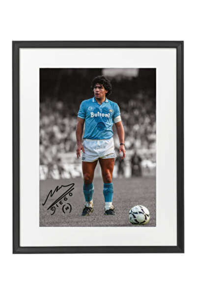 Boomah Accessories Diego Maradona Framed Poster 50x40cm – Napoli Legend Footb...
