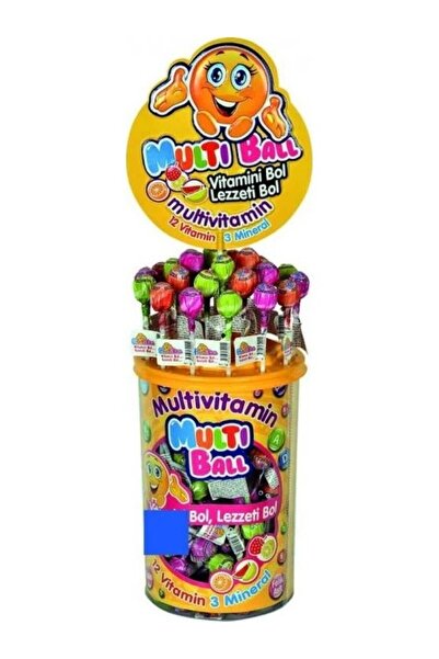 Multiball مُلتي بول لوليبوب متعدد الفيتامينات 150 قطعة
