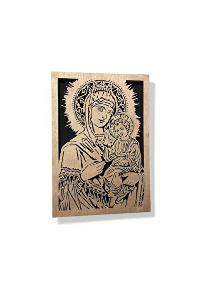 OEM Decorative Icon of the Mother of God with Child, wood, 2 layers, hand-pai...