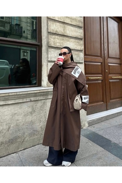 Hotfashion Şallı Trençkot