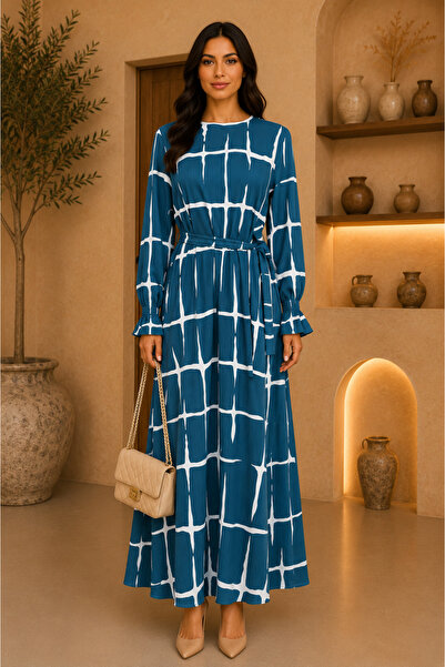 MK MODA BAŞAK Moda Başak Seoul Belted Dress