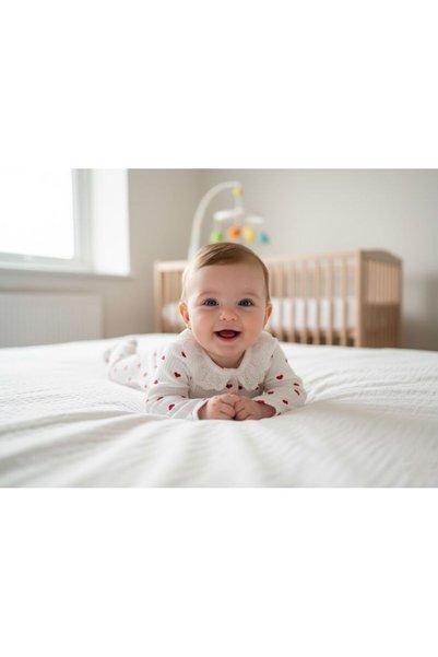 ruhaay Baby Girl Set with Patterned Collar, Scalloped Collar, Long Sleeves, Cotton
