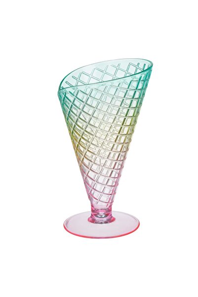 Zumzeria Plastic Rainbow Ice Cream Cone Bowl Ø16.5x9.5cm