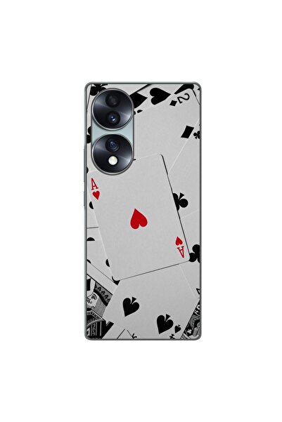 OEM Husa compatibila cu Honor 70 Silicon Gel Tpu Model Carti Poker