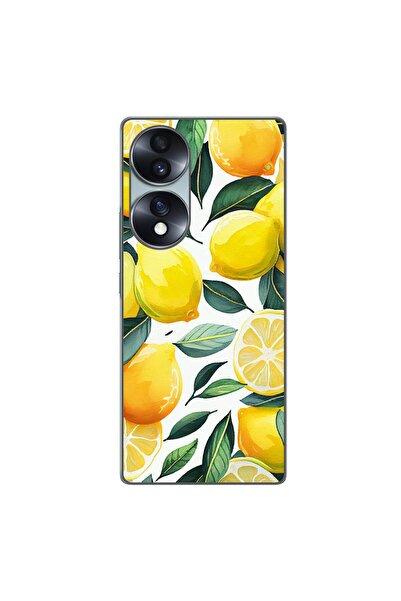 OEM Husa compatibila cu Honor 70 Silicon Gel Tpu Model Lemons Pattern