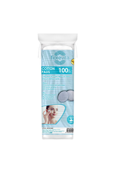 Fiorevita Round Makeup Remover Discs - 100pcs