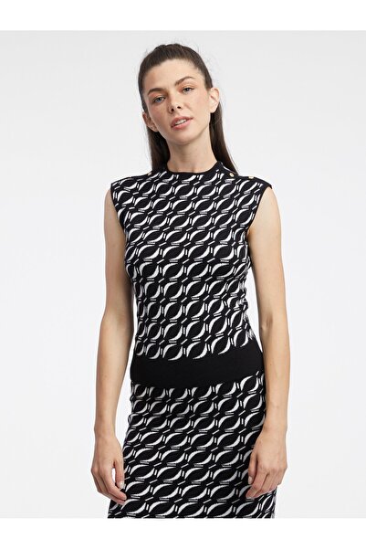 ORSAY White and black women's patterned sweater top