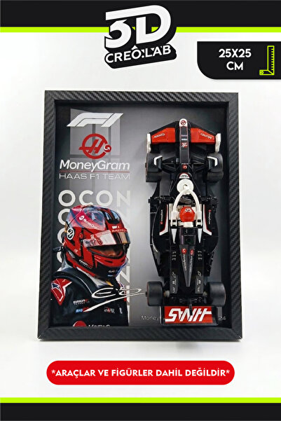 3Dcreo.lab Lego Formula 1 Speed Champions Uyumlu Pilot Baskılı Sanatsal Sergi...