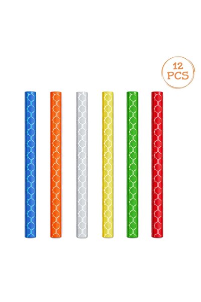 Zumzeria Reflective Colorful Decorations for Bicycle Spokes 7.5cm - 12pcs