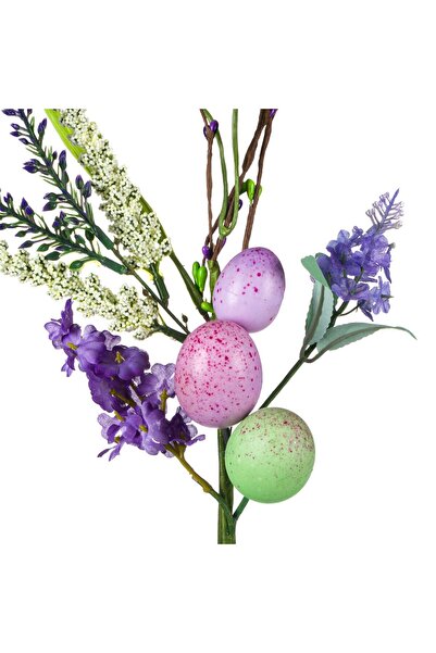 Zumzeria Decorative Easter Branch Lavender Eggs 43cm