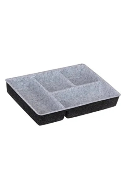 Zumzeria Organizator de sertar din plastic și pâslă cu 4 compartimente 30x22x...