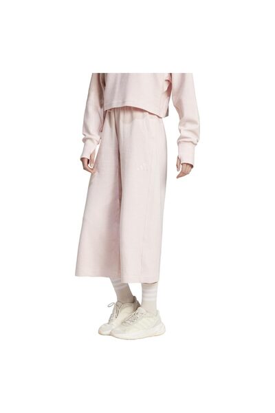 adidas Femei& # x27;s All SZN Pantaloni cu picior larg, lungime 7/8, cu nervu...