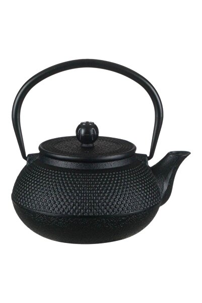 Zumzeria Black Cast Iron Teapot with Dots Relief Design 600ml