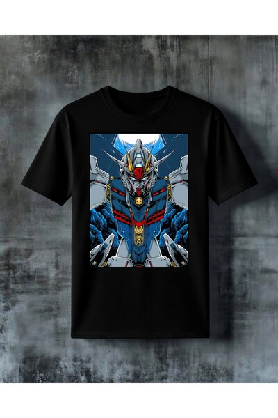 COMVİCHO تي شيرت مطبوع كبير الحجم من gundam robot savas