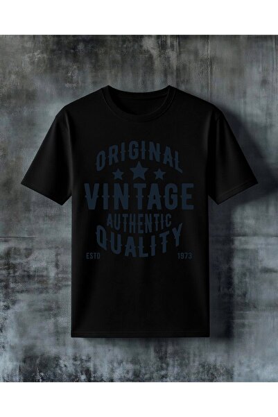 COMVİCHO Original Vintage Authentic Printed Oversized T-Shirt