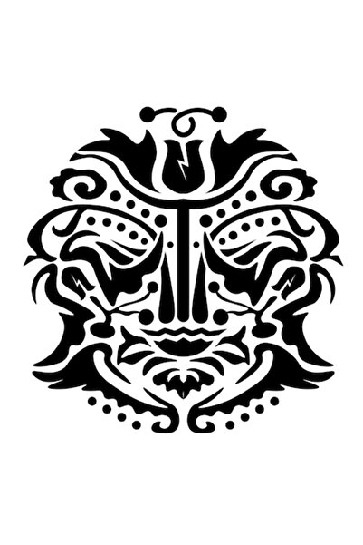 Eni Design 3D construction stencil, Barcelona Face, 50x50 cm, reusable, plastic